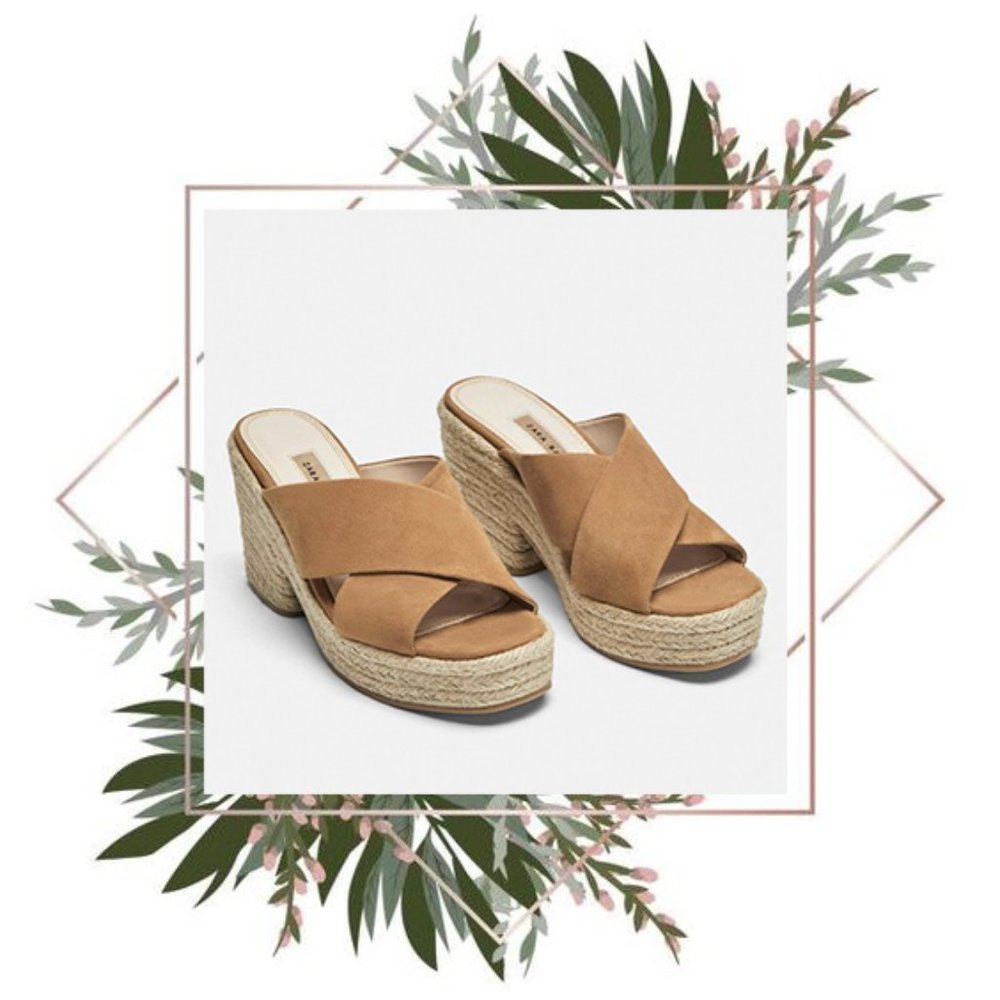 𝙇𝘼𝙎𝙏 𝘾𝙃𝘼𝙉𝘾𝙀! ZARA | Tan leather wedges